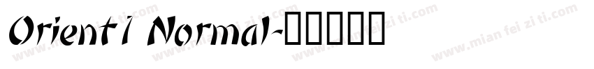 Orient1 Normal字体转换